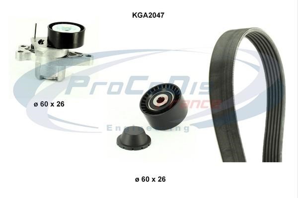 Procodis France KGA2047 Drive belt kit KGA2047: Buy near me in Poland at 2407.PL - Good price!