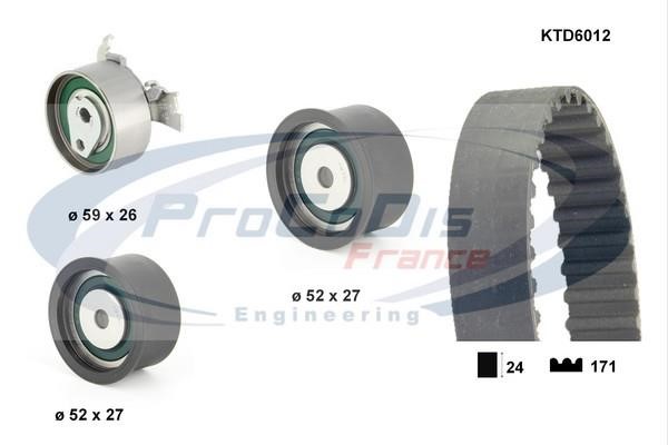 Procodis France KTD6012 Комплект ремня ГРМ KTD6012: Отличная цена - Купить в Польше на 2407.PL!