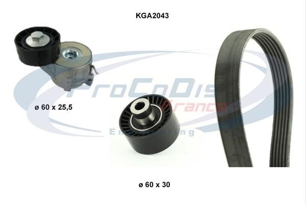 Procodis France KGA2043 Drive belt kit KGA2043: Buy near me in Poland at 2407.PL - Good price!