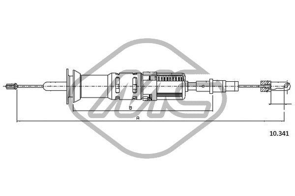 Metalcaucho 83627 Clutch Cable/Clutch 83627: Buy near me in Poland at 2407.PL - Good price!