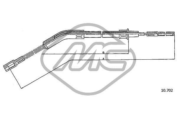 Metalcaucho 83695 Seilzug, feststellbremse 83695: Kaufen Sie zu einem guten Preis in Polen bei 2407.PL!