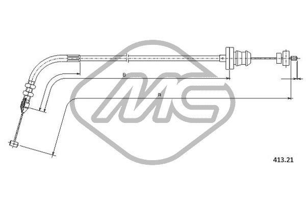 Metalcaucho 81542 Accelerator Cable/Air Supply 81542: Buy near me in Poland at 2407.PL - Good price!