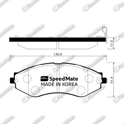 Speedmate SM-BPG014 Klocki hamulcowe, zestaw SMBPG014: Dobra cena w Polsce na 2407.PL - Kup Teraz!