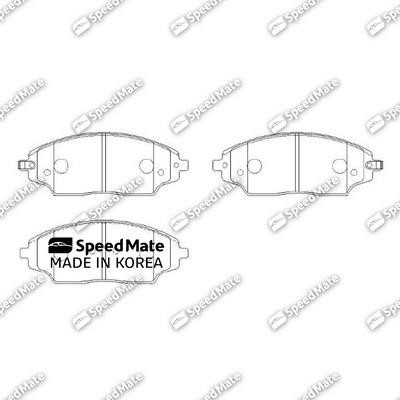 Speedmate SM-BPG028 Brake Pad Set, disc brake SMBPG028: Buy near me in Poland at 2407.PL - Good price!