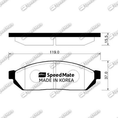 Speedmate SM-BPG003 Klocki hamulcowe, zestaw SMBPG003: Dobra cena w Polsce na 2407.PL - Kup Teraz!