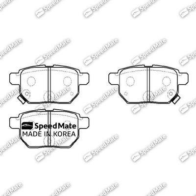 Speedmate SM-BPJ012 Гальмівні колодки задні, комплект SMBPJ012: Приваблива ціна - Купити у Польщі на 2407.PL!