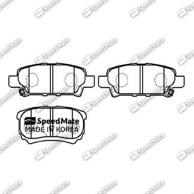 Speedmate SM-BPJ361 Rear disc brake pads, set SMBPJ361: Buy near me in Poland at 2407.PL - Good price!