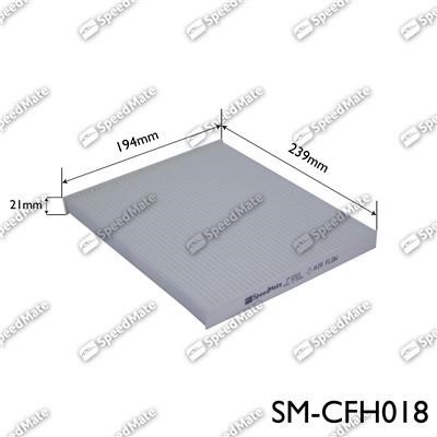 Speedmate SM-CFH018 Filter, interior air SMCFH018: Buy near me at 2407.PL in Poland at an Affordable price!