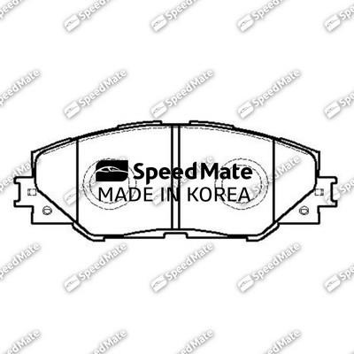 Speedmate SM-BPJ206 Brake Pad Set, disc brake SMBPJ206: Buy near me in Poland at 2407.PL - Good price!