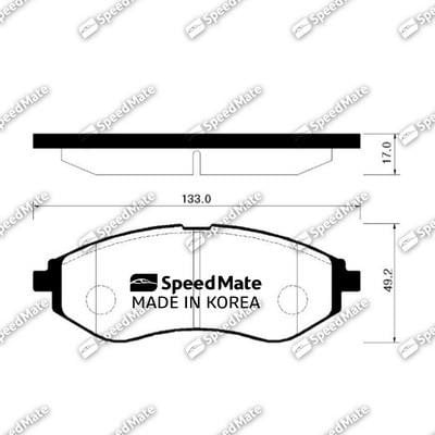 Speedmate SM-BPG013 Тормозные колодки дисковые, комплект SMBPG013: Купить в Польше - Отличная цена на 2407.PL!