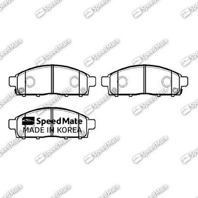 Speedmate SM-BPJ658 Тормозные колодки дисковые передние, комплект SMBPJ658: Отличная цена - Купить в Польше на 2407.PL!