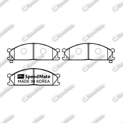 Speedmate SM-BPE117 Тормозные колодки дисковые передние, комплект SMBPE117: Отличная цена - Купить в Польше на 2407.PL!