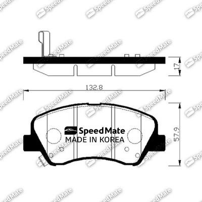 Speedmate SM-BPH047 Front disc brake pads, set SMBPH047: Buy near me in Poland at 2407.PL - Good price!