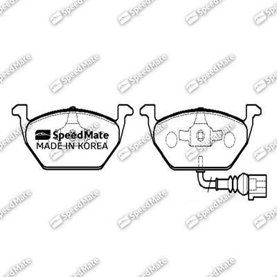 Speedmate SM-BPE125 Front disc brake pads, set SMBPE125: Buy near me in Poland at 2407.PL - Good price!
