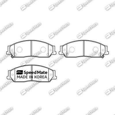 Speedmate SM-BPJ118 Brake Pad Set, disc brake SMBPJ118: Buy near me in Poland at 2407.PL - Good price!