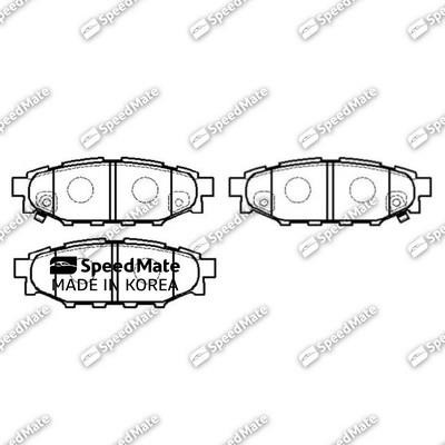 Speedmate SM-BPJ419 Гальмівні колодки задні, комплект SMBPJ419: Приваблива ціна - Купити у Польщі на 2407.PL!