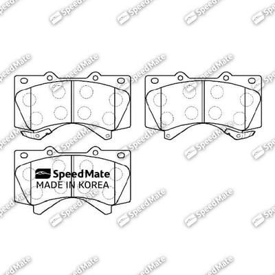 Speedmate SM-BPJ224 Brake Pad Set, disc brake SMBPJ224: Buy near me in Poland at 2407.PL - Good price!