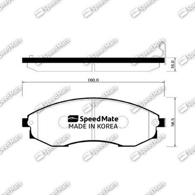 Speedmate SM-BPH014 Front disc brake pads, set SMBPH014: Buy near me in Poland at 2407.PL - Good price!