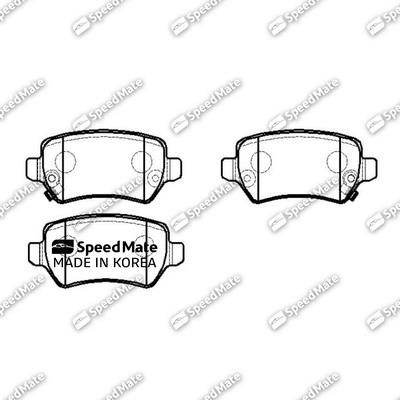 Speedmate SM-BPE155 Rear disc brake pads, set SMBPE155: Buy near me in Poland at 2407.PL - Good price!