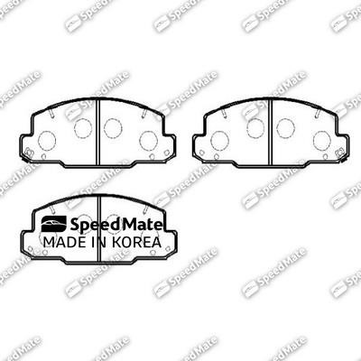 Speedmate SM-BPJ545 Тормозные колодки дисковые передние, комплект SMBPJ545: Отличная цена - Купить в Польше на 2407.PL!