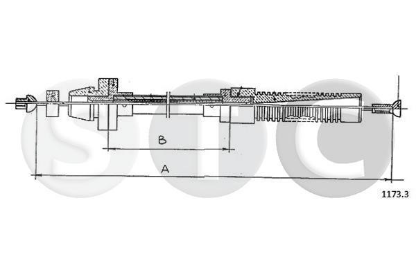 STC T481464 Accelerator cable T481464: Buy near me in Poland at 2407.PL - Good price!