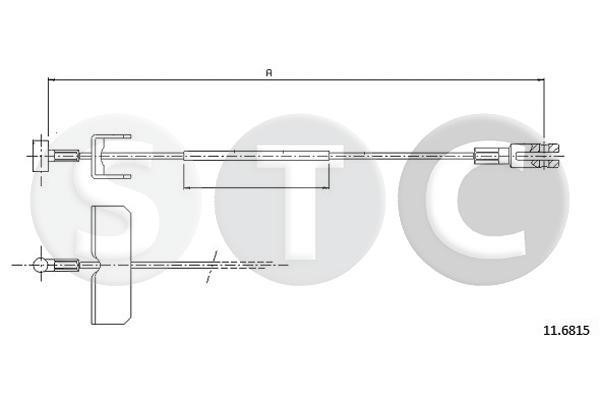 STC T482556 Трос гальма стоянки T482556: Приваблива ціна - Купити у Польщі на 2407.PL!