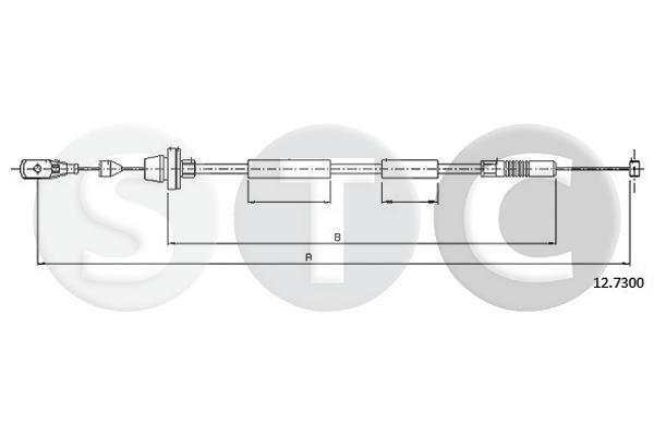 STC T481546 Трос акселератора T481546: Отличная цена - Купить в Польше на 2407.PL!