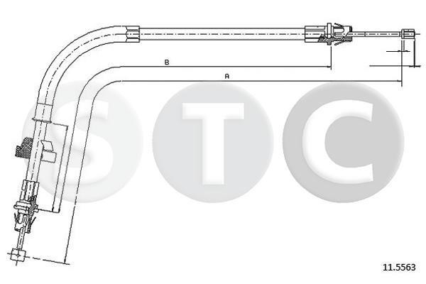 STC T481813 Тросик, cтояночный тормоз T481813: Отличная цена - Купить в Польше на 2407.PL!