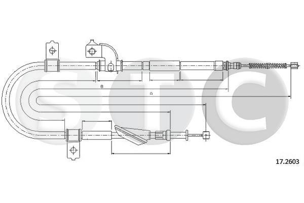 STC T483301 Трос T483301: Отличная цена - Купить в Польше на 2407.PL!