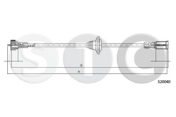 STC T482447 Трос спідометра T482447: Приваблива ціна - Купити у Польщі на 2407.PL!