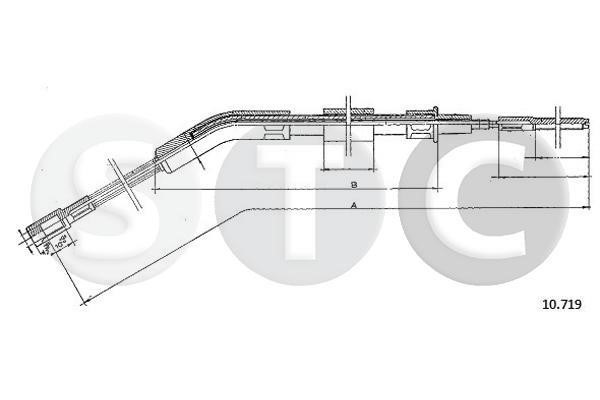 STC T483700 Cable Pull, parking brake T483700: Buy near me in Poland at 2407.PL - Good price!
