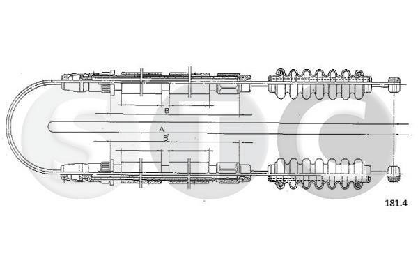 STC T481267 Трос гальма стоянки T481267: Приваблива ціна - Купити у Польщі на 2407.PL!