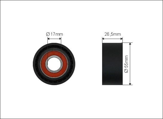 Caffaro 500526 V-ribbed belt tensioner (drive) roller 500526: Buy near me at 2407.PL in Poland at an Affordable price!