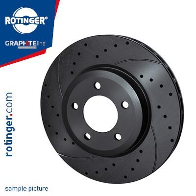 Rotinger RT 22019-GL T5 Rear ventilated brake disc RT22019GLT5: Buy near me in Poland at 2407.PL - Good price!