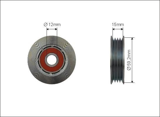 Caffaro 500506 V-ribbed belt tensioner (drive) roller 500506: Buy near me in Poland at 2407.PL - Good price!