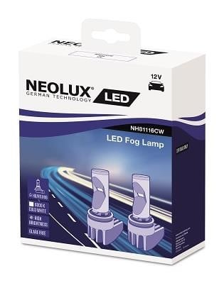 Neolux NH81116CW Żarówka LED zestaw Neolux LED Fog Lamp H8/H11/H16 12V 10W 6000K (2 szt.) NH81116CW: Dobra cena w Polsce na 2407.PL - Kup Teraz!