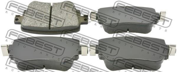 Febest 2601-OCTA7R Rear disc brake pads, set 2601OCTA7R: Buy near me in Poland at 2407.PL - Good price!