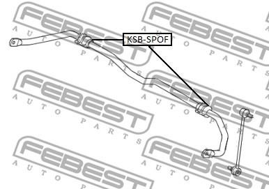 Febest KSB-SPOF Опора(втулка), стабилизатор KSBSPOF: Отличная цена - Купить в Польше на 2407.PL!