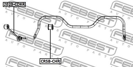 Febest CRSB-CHR Stabiliser Mounting CRSBCHR: Buy near me in Poland at 2407.PL - Good price!
