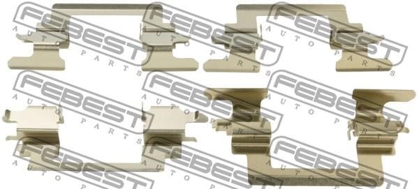 Febest 0403-CS1AF Mounting kit brake pads 0403CS1AF: Buy near me in Poland at 2407.PL - Good price!