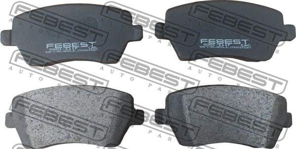 Febest 0201-E11F Brake Pad Set, disc brake 0201E11F: Buy near me in Poland at 2407.PL - Good price!