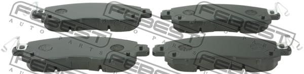 Febest 0201-L33RF Тормозные колодки дисковые передние, комплект 0201L33RF: Купить в Польше - Отличная цена на 2407.PL!