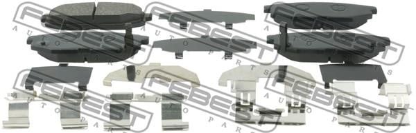 Febest 0801-G12R Front disc brake pads, set 0801G12R: Buy near me in Poland at 2407.PL - Good price!