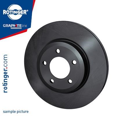 Rotinger RT 12139-GL Rear brake disc, non-ventilated RT12139GL: Buy near me in Poland at 2407.PL - Good price!