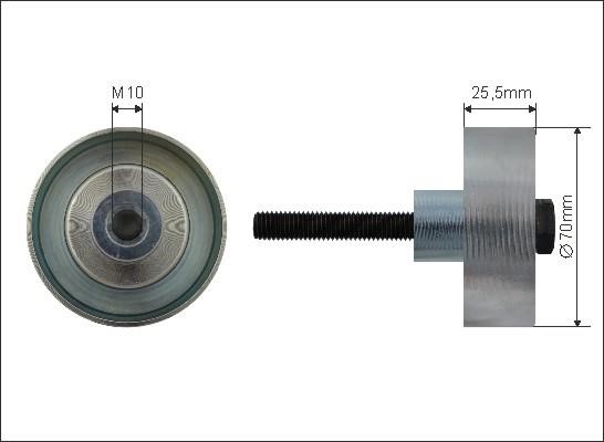 Caffaro 500471 Rippenriemenumlenkrolle (Antriebsriemen) 500471: Kaufen Sie zu einem guten Preis in Polen bei 2407.PL!