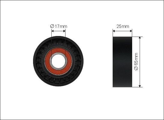 Caffaro 500533 V-ribbed belt tensioner (drive) roller 500533: Buy near me in Poland at 2407.PL - Good price!