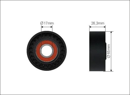 Caffaro 500521 V-ribbed belt tensioner (drive) roller 500521: Buy near me in Poland at 2407.PL - Good price!