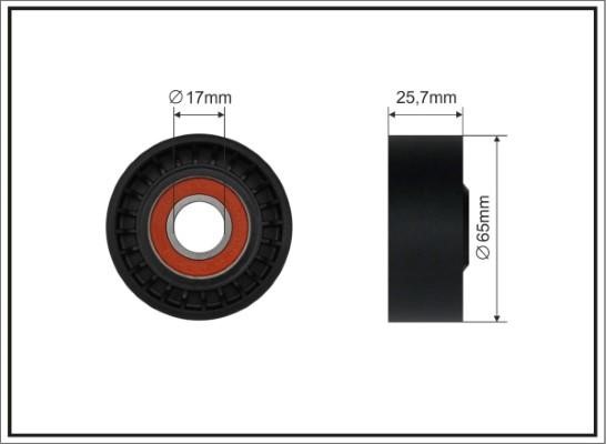 Caffaro 500650 V-ribbed belt tensioner (drive) roller 500650: Buy near me in Poland at 2407.PL - Good price!