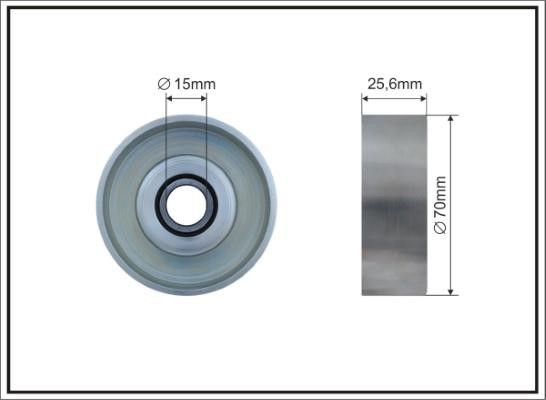 Caffaro 500614 Rippenriemenspannrolle (Antriebsriemen) 500614: Kaufen Sie zu einem guten Preis in Polen bei 2407.PL!