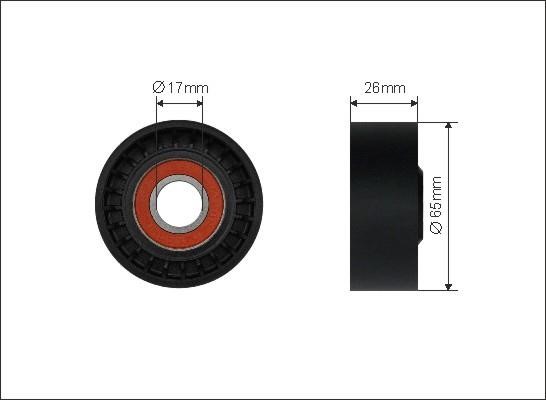 Caffaro 500602 V-ribbed belt tensioner (drive) roller 500602: Buy near me in Poland at 2407.PL - Good price!